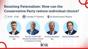 Resisting Paternalism: How can the Conservative Party restore individual choice?